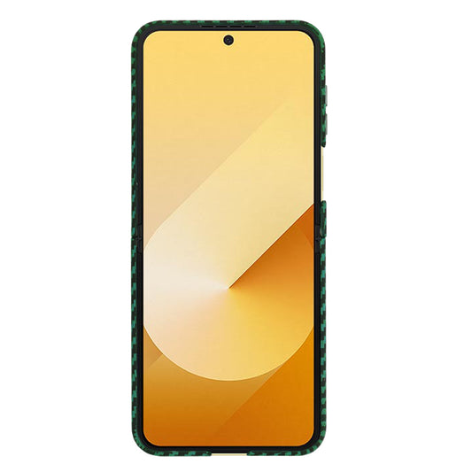 Futrola za Samsung Galaxy Z Flip7 FE F761 / Z Flip6 F741, Techsuit, Carbonite FiberShell, Zelena