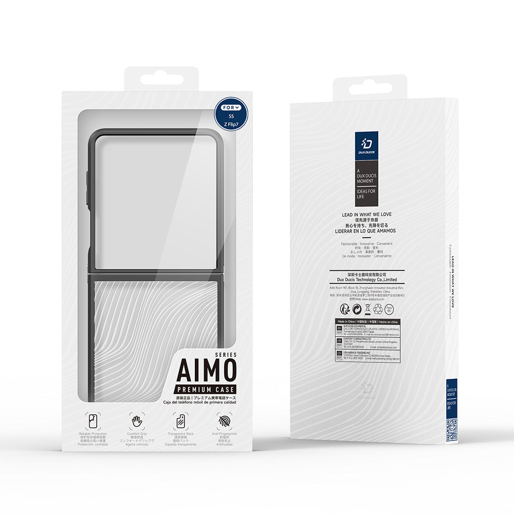 Futrola za Samsung Galaxy Z Flip7 F766, DUX DUCIS, Aimo, Crna