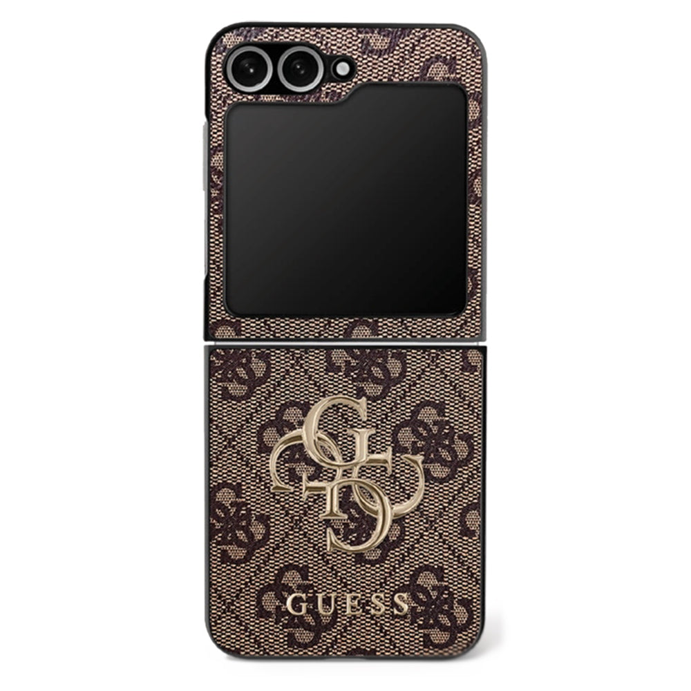 Futrola za Samsung Galaxy Z Flip7 F766, Guess, 4G Metal Logo, Braon
