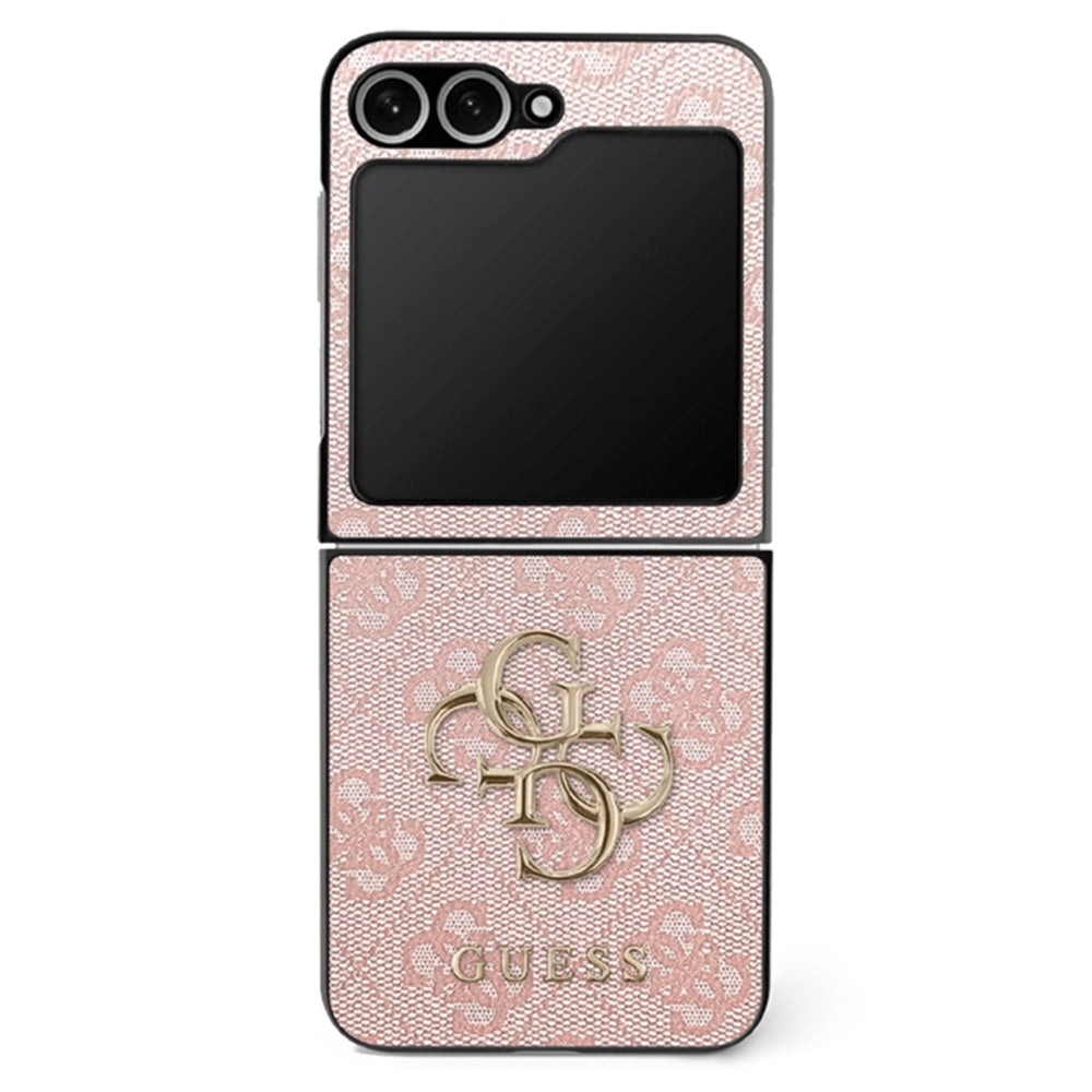 Futrola za Samsung Galaxy Z Flip7 F766, Guess, 4G Metal Logo, Roze
