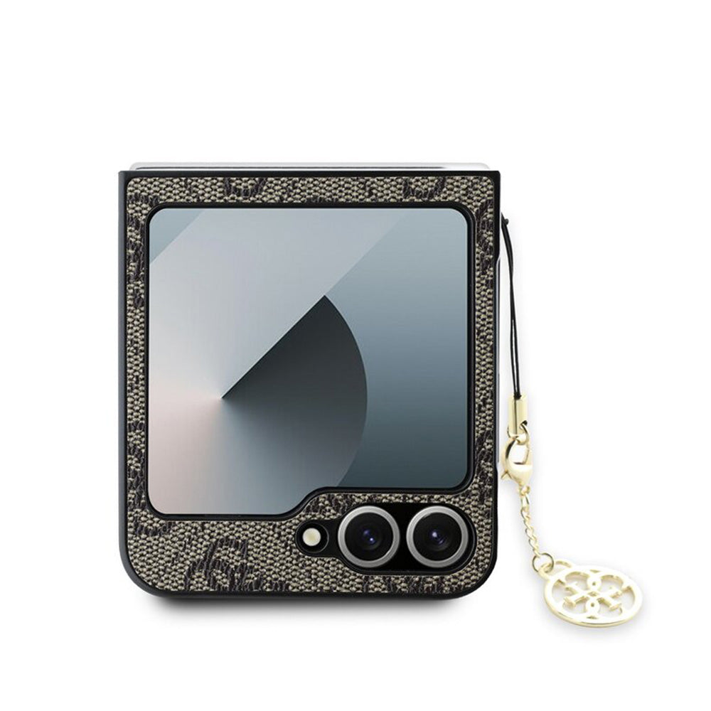Futrola za Samsung Galaxy Z Flip7 FE F761 / Z Flip6 F741, Guess, 4G Charm, Braon