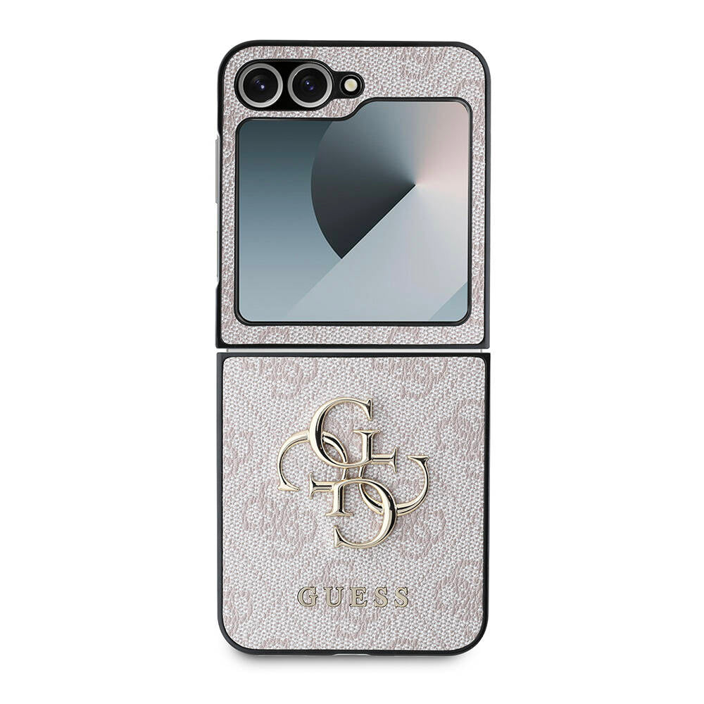 Futrola za Samsung Galaxy Z Flip7 FE F761 / Z Flip6 F741, Guess, 4G Metal Logo, Roze