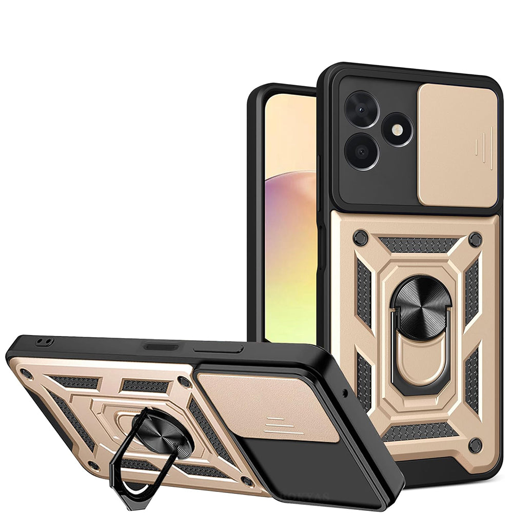 Futrola za Samsung Galaxy Z Flip8 F776, Techsuit, CamShield, Zlatna