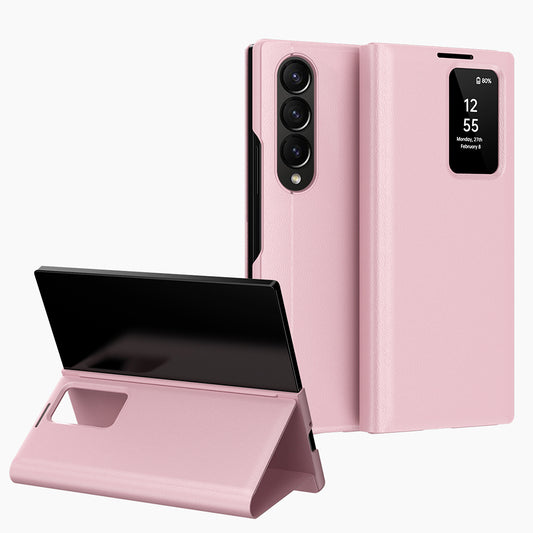 Futrola za Samsung Galaxy Z Fold3 5G F926, Techsuit, SmartView, Roze