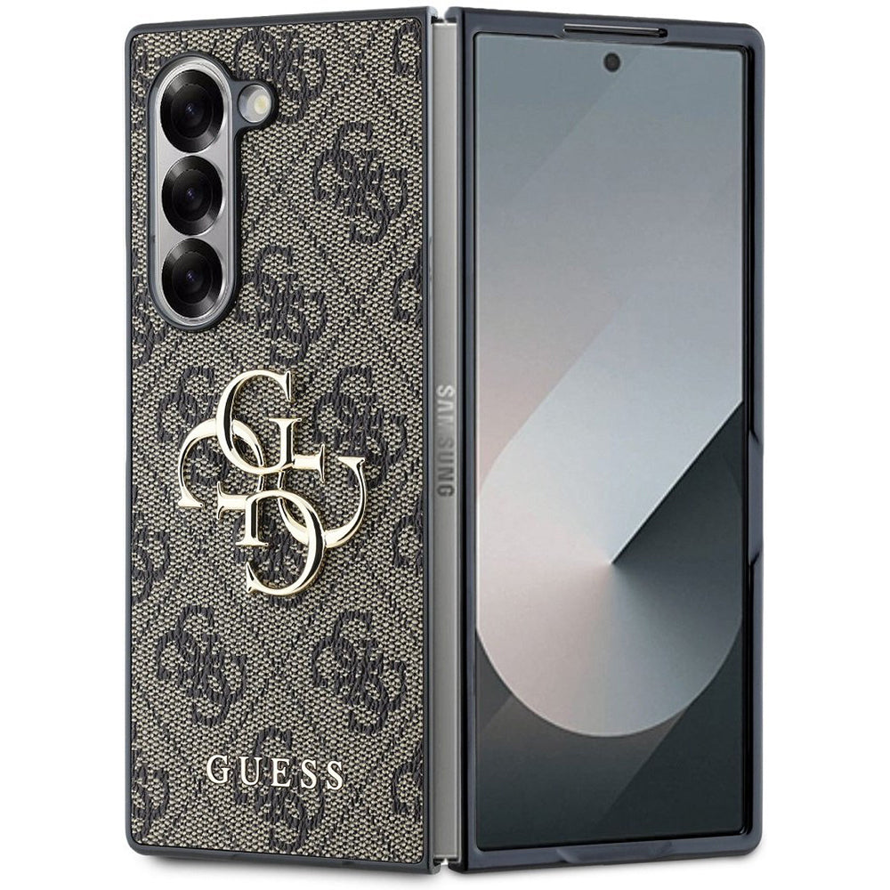Futrola za Samsung Galaxy Z Fold6 F956, Guess, 4G Metal Logo, Braon