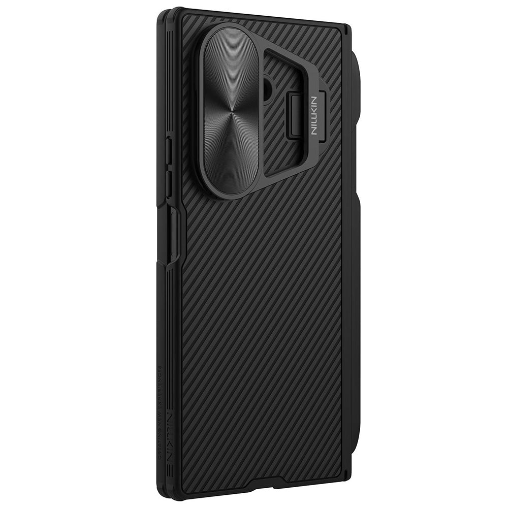 Futrola za Samsung Galaxy Z Fold7 F966, Nillkin, CamShield Prop sa metalnim poklopcem za objektiv i držačem za S-Pen, Crna