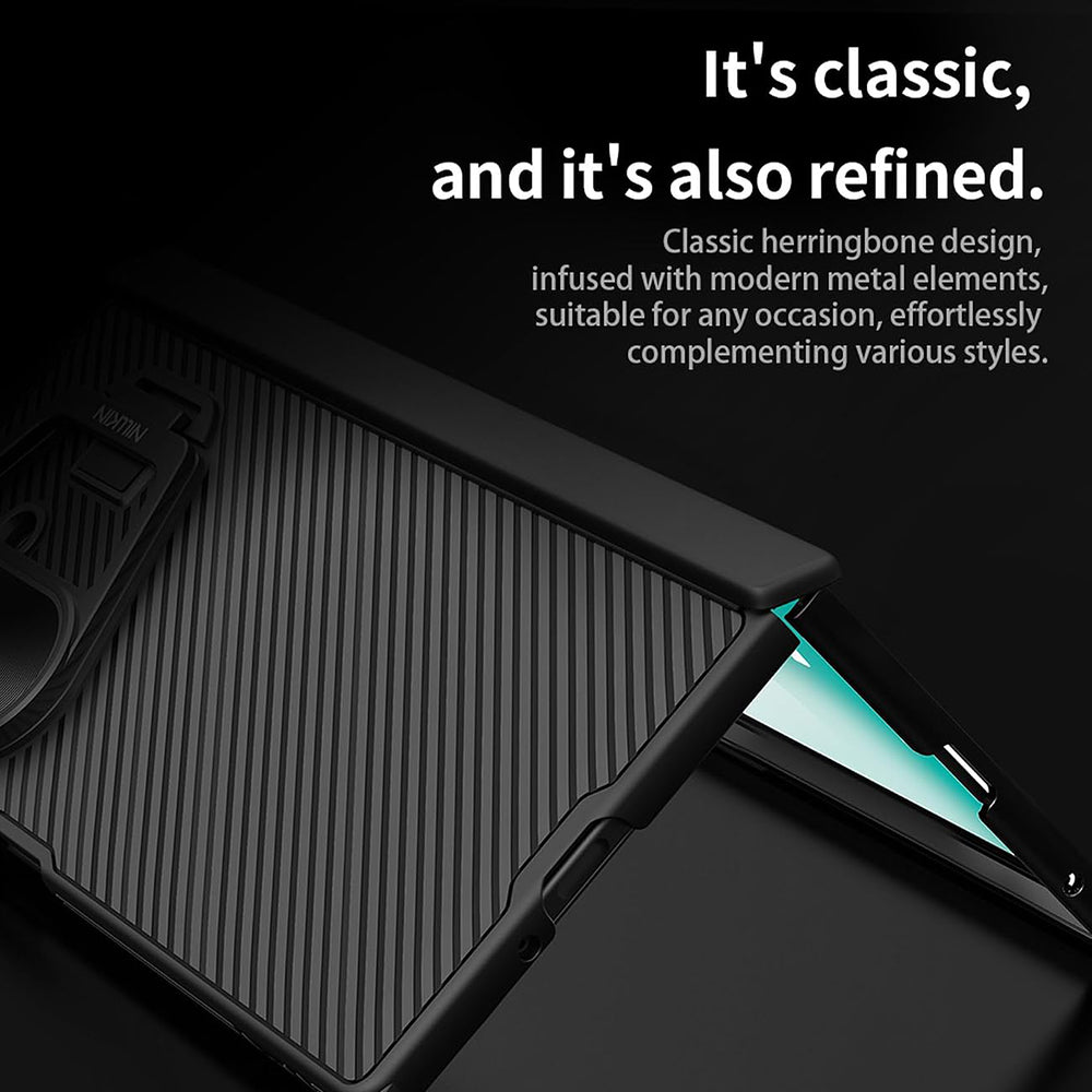 Futrola za Samsung Galaxy Z Fold7 F966, Nillkin, CamShield Prop sa metalnim poklopcem za objektiv, Crna