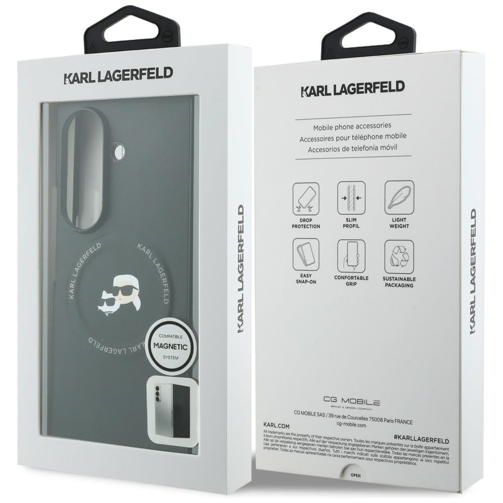 Futrola za Samsung Galaxy Z Fold8 Ultra F976, Karl Lagerfeld, Karl & Choupette Head Pin, Crna