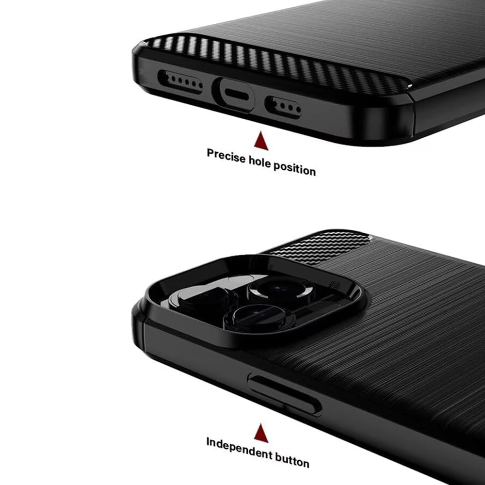 Futrola za Sony Xperia 1 VIII, Techsuit, Karbon, Crna
