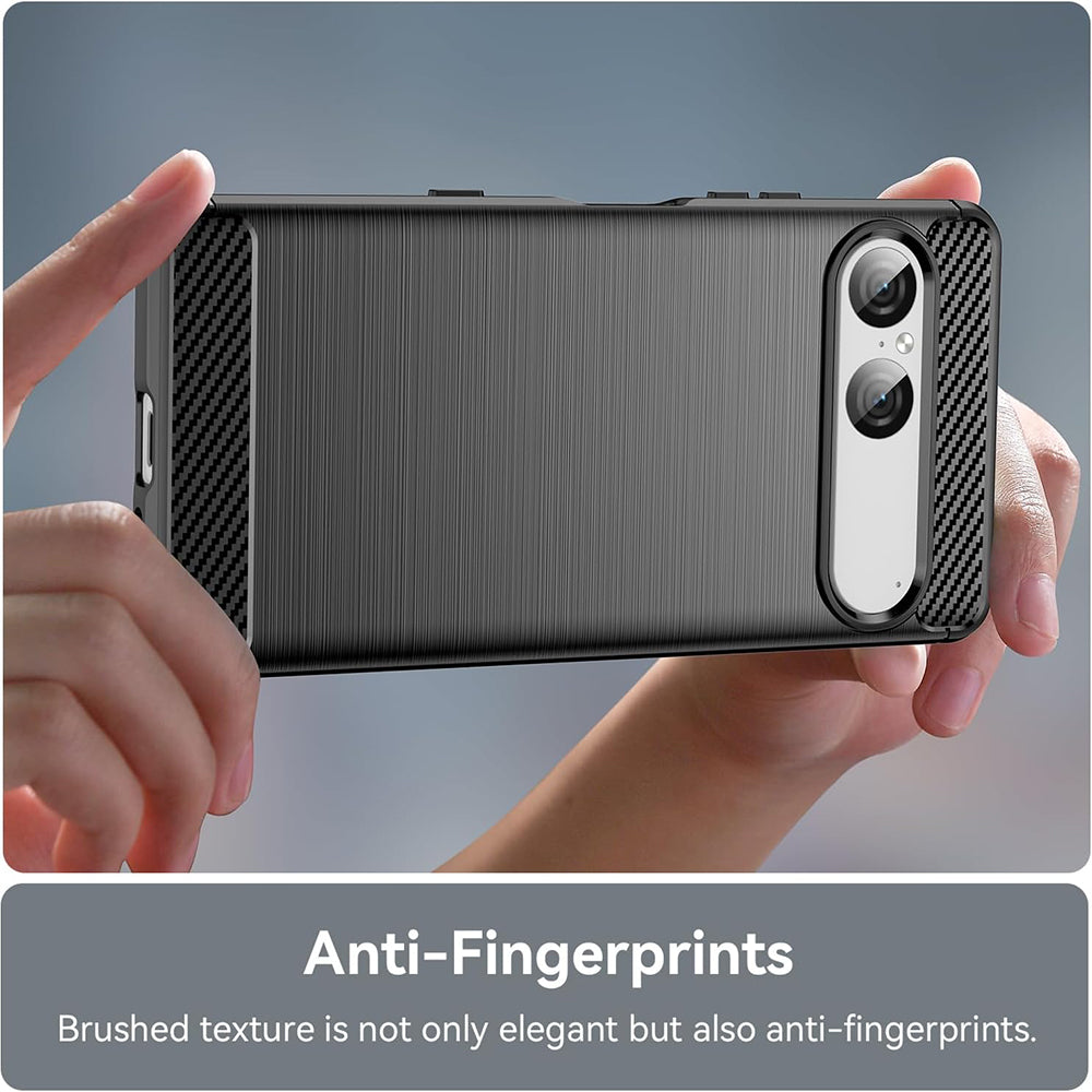 Futrola za Sony Xperia 10 VIII, Techsuit, Karbon, Crna