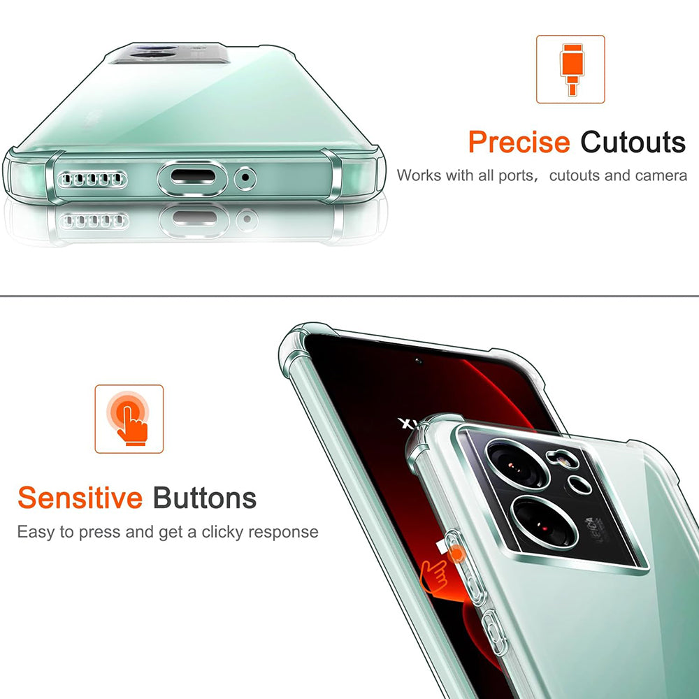 Futrola za Xiaomi 13T Pro / 13T, Techsuit, Shockproof Clear, Providna