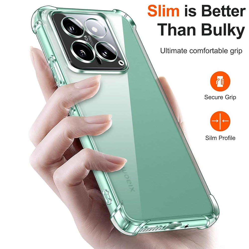 Futrola za Xiaomi 14 Pro, Techsuit, Shockproof Clear, Transparentna