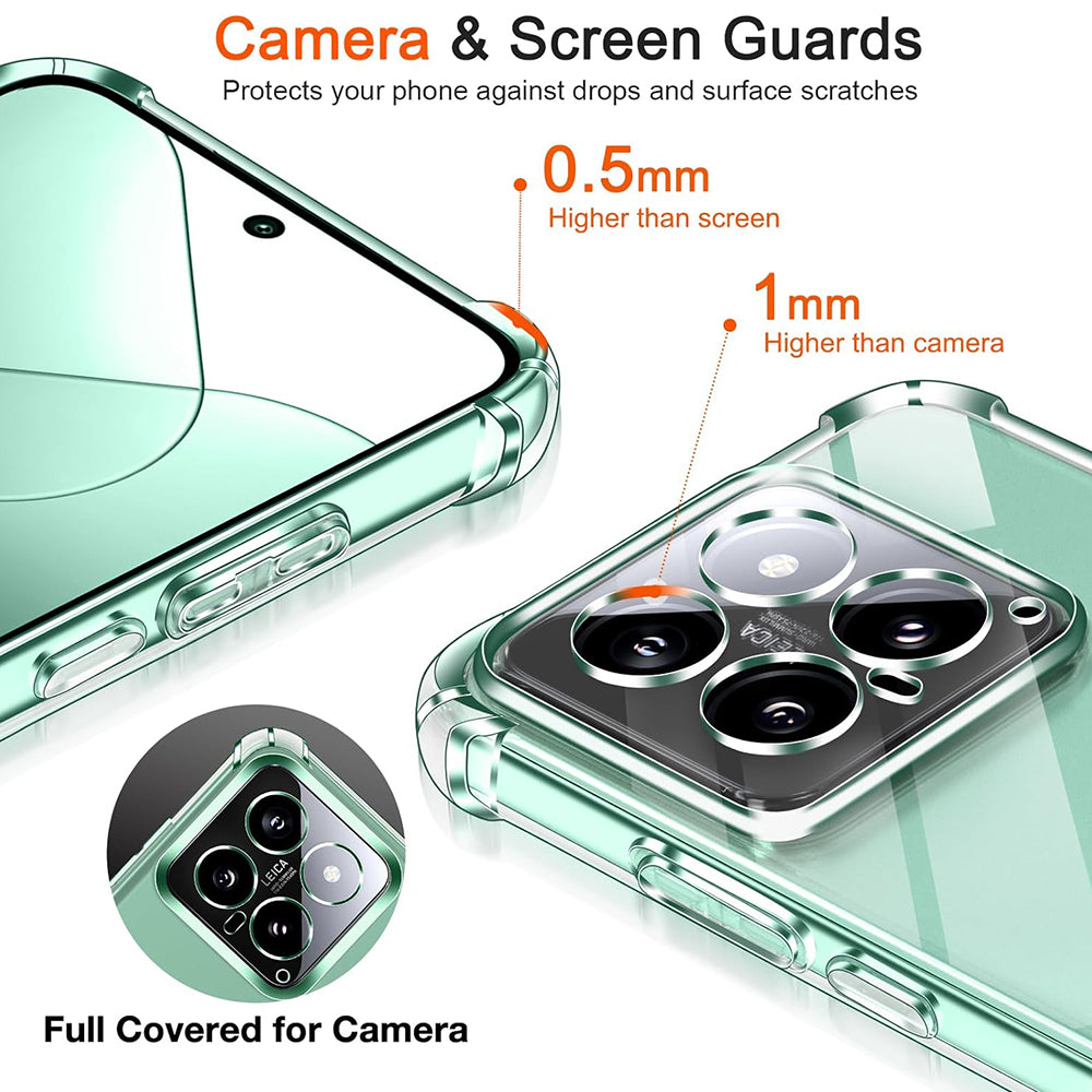 Futrola za Xiaomi 14 Pro, Techsuit, Shockproof Clear, Transparentna