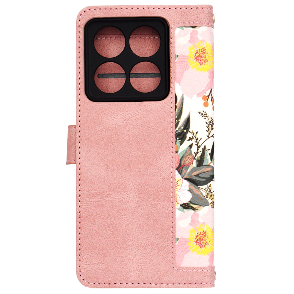 Futrola za Xiaomi 14T Pro, Techsuit, FlipCraft, Roze