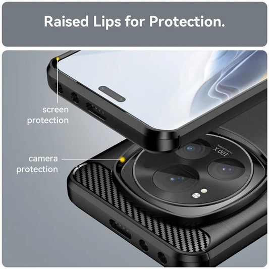 Futrola za Xiaomi 15 Pro, Techsuit, Karbon, Crna