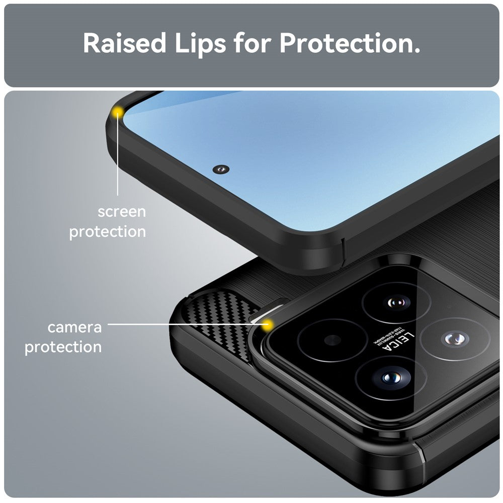 Futrola za Xiaomi 15T Pro, Techsuit, Karbon, Crna