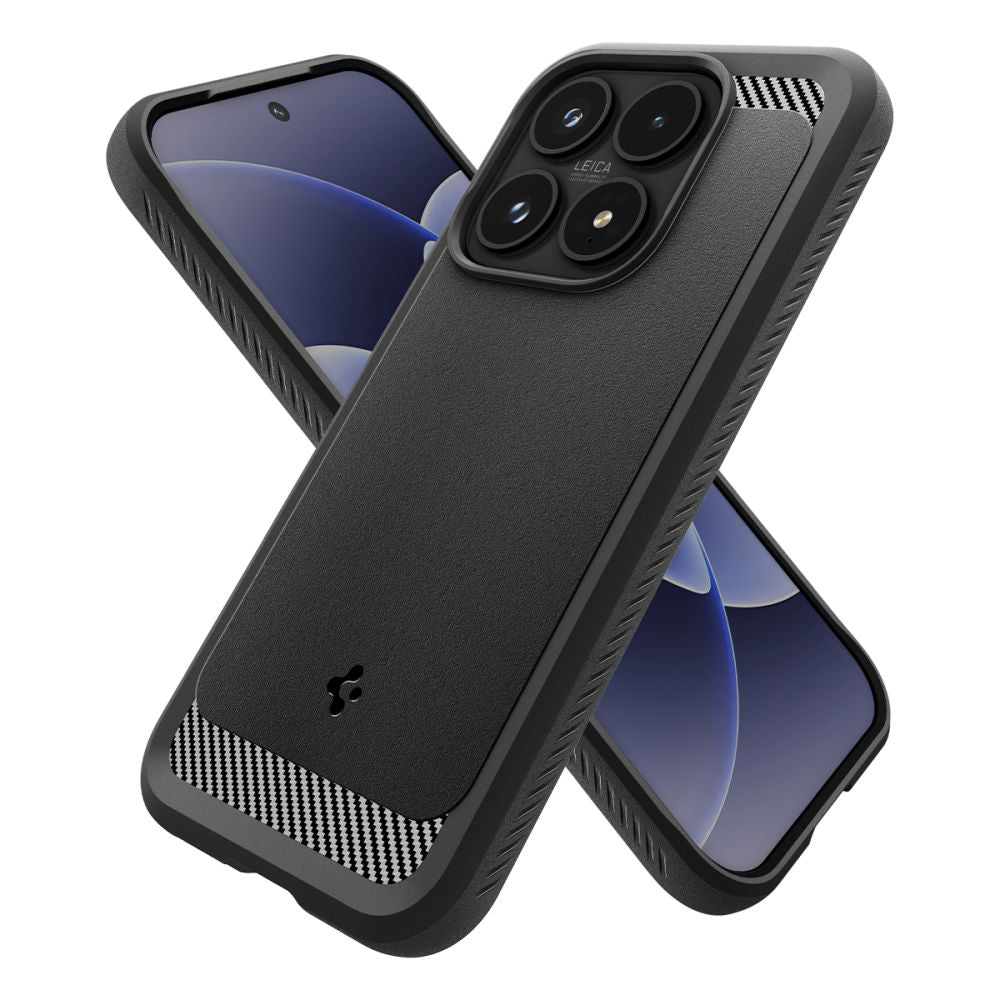 Futrola za Xiaomi 17, Spigen, Rugged Armor, Mat Crna ACS10458
