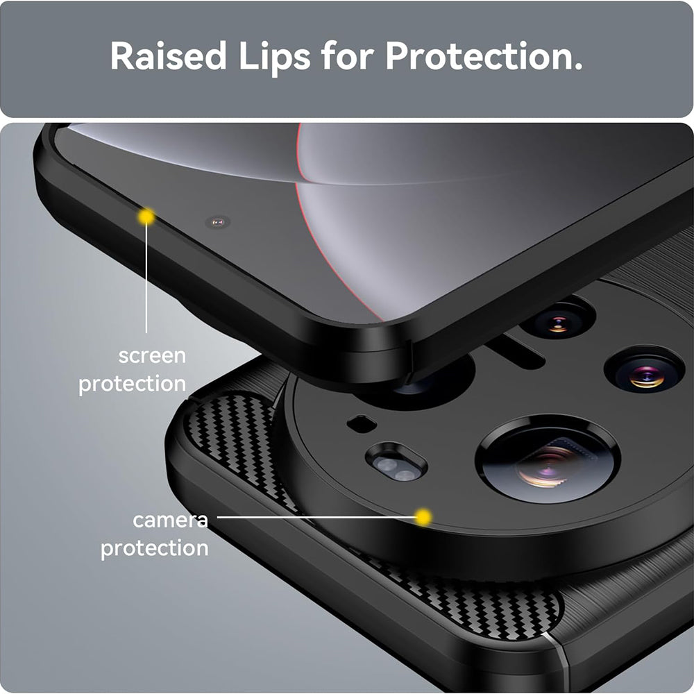 Futrola za Xiaomi 17 Ultra, Techsuit, Karbon, Plava