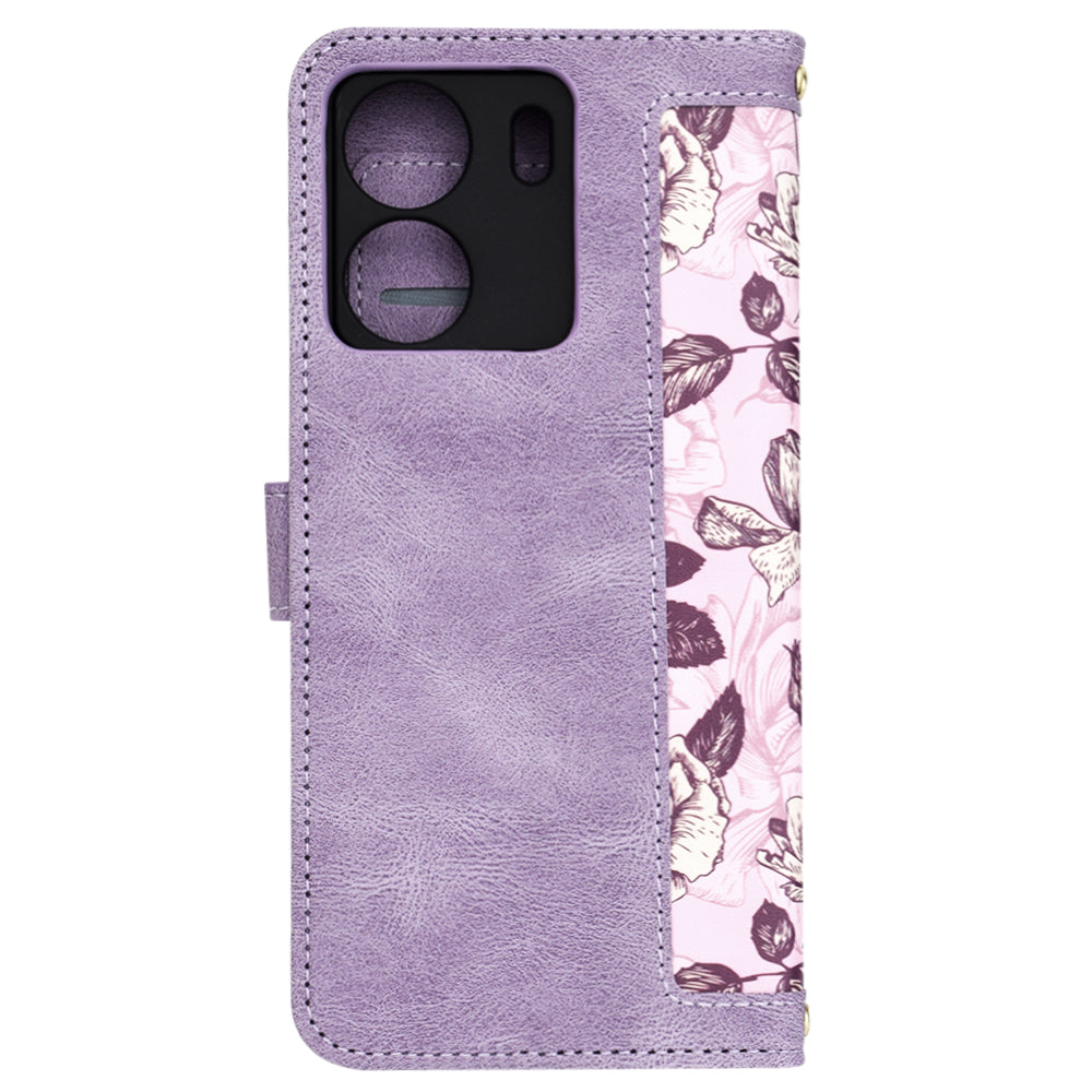 Futrola za Xiaomi Poco C65 / Redmi 13C, Techsuit, FlipCraft, Ljubičasta
