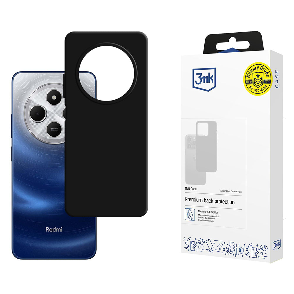 Futrola za Xiaomi Poco C75 / Redmi 14C, 3MK, Crna Mat