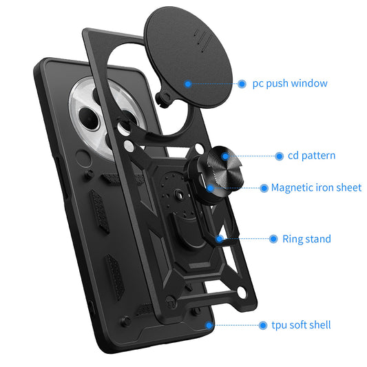 Futrola za Xiaomi Poco C75 / Redmi 14C, Techsuit, CamShield, Crna