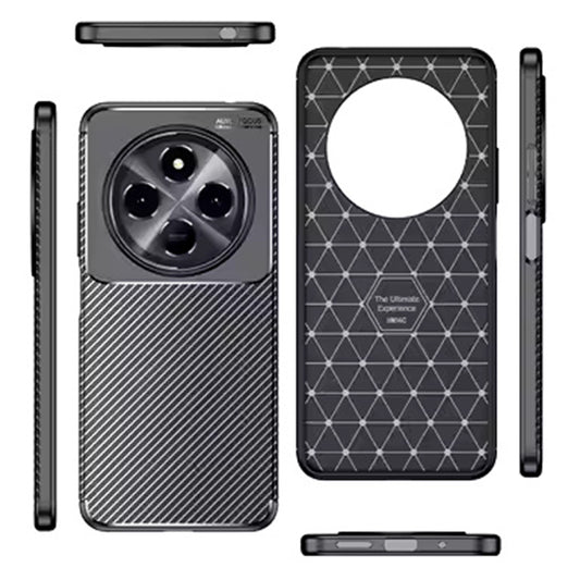 Futrola za Xiaomi Poco C75 / Redmi 14C, Techsuit, CarbonFiber, Crna