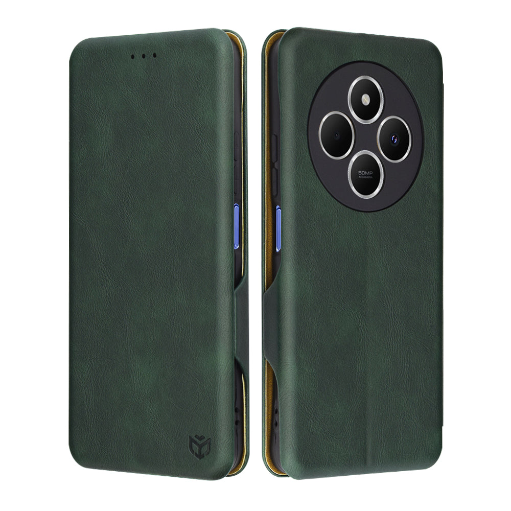 Futrola za Xiaomi Poco C75 / Redmi 14C, Techsuit, Safe Wallet Plus, Zelena