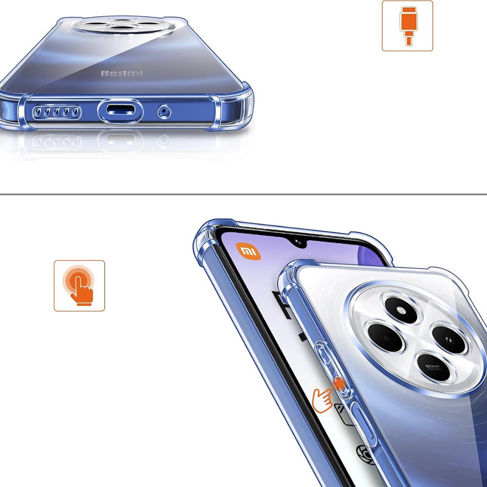 Futrola za Xiaomi Poco C75 / Redmi 14C, Techsuit, Shockproof Clear, Providna
