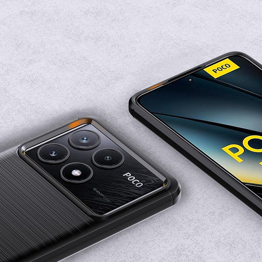 Futrola za Xiaomi Poco F6 Pro, Techsuit, Karbon, Plava