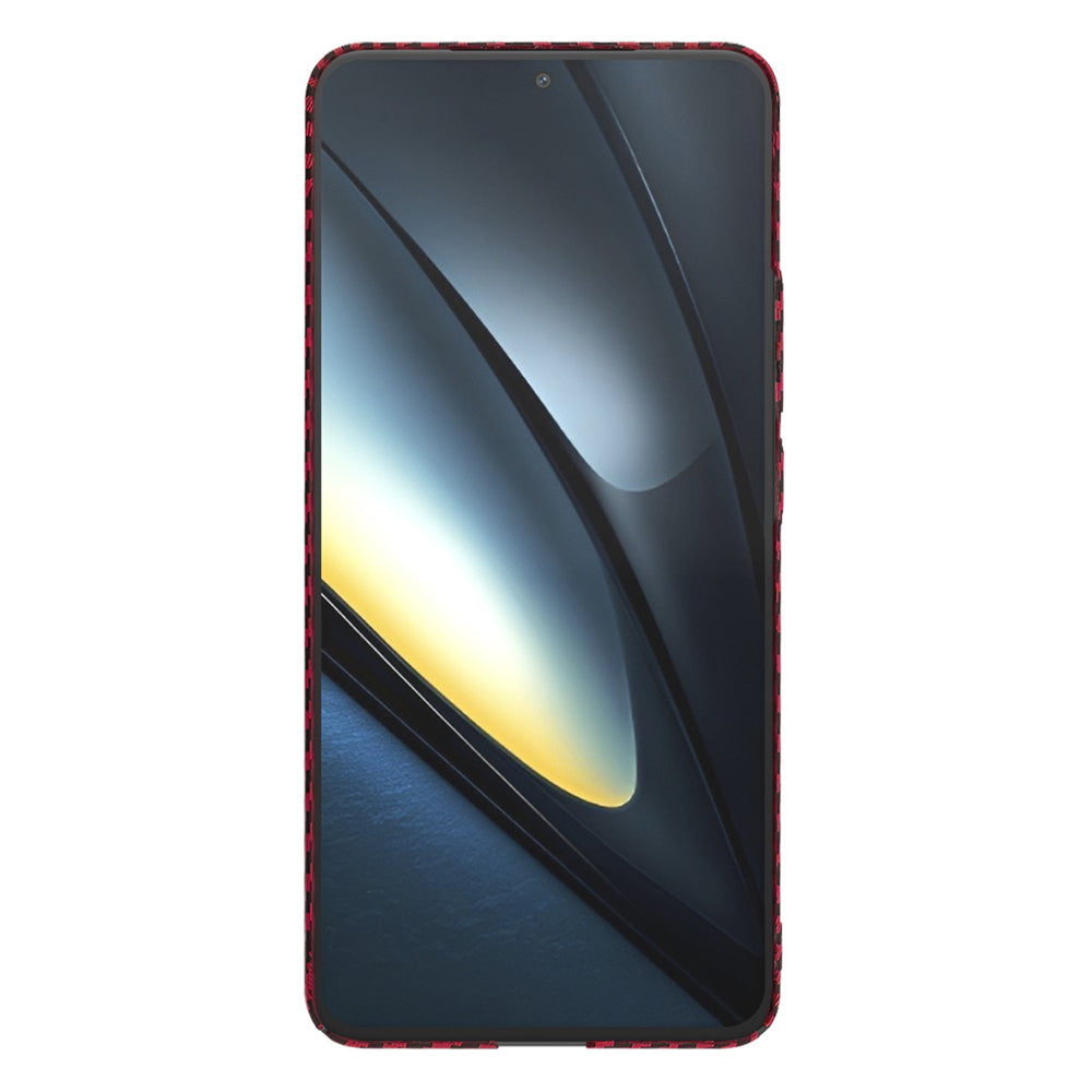 Futrola za Xiaomi Poco F6 Pro, Techsuit, Carbonite FiberShell, Crvena