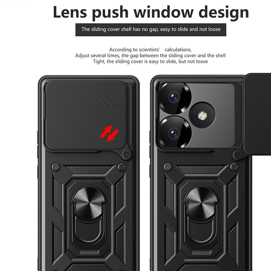 Futrola za Xiaomi Poco F6, Techsuit, CamShield, Roze