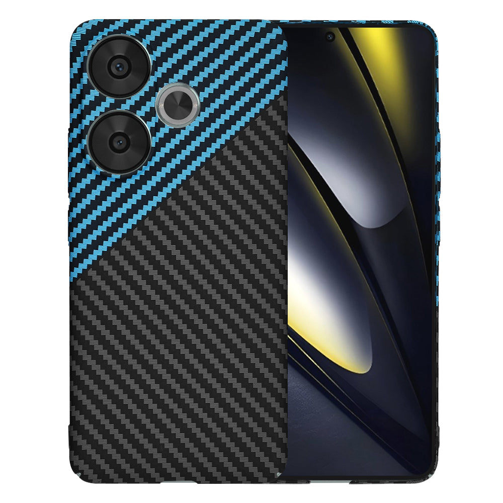Futrola za Xiaomi Poco F6, Techsuit, Carbonite FiberShell, Plava