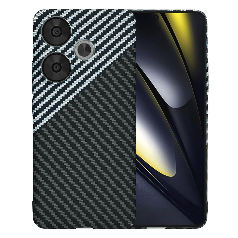 Futrola za Xiaomi Poco F6, Techsuit, Carbonite FiberShell, Crno Siva