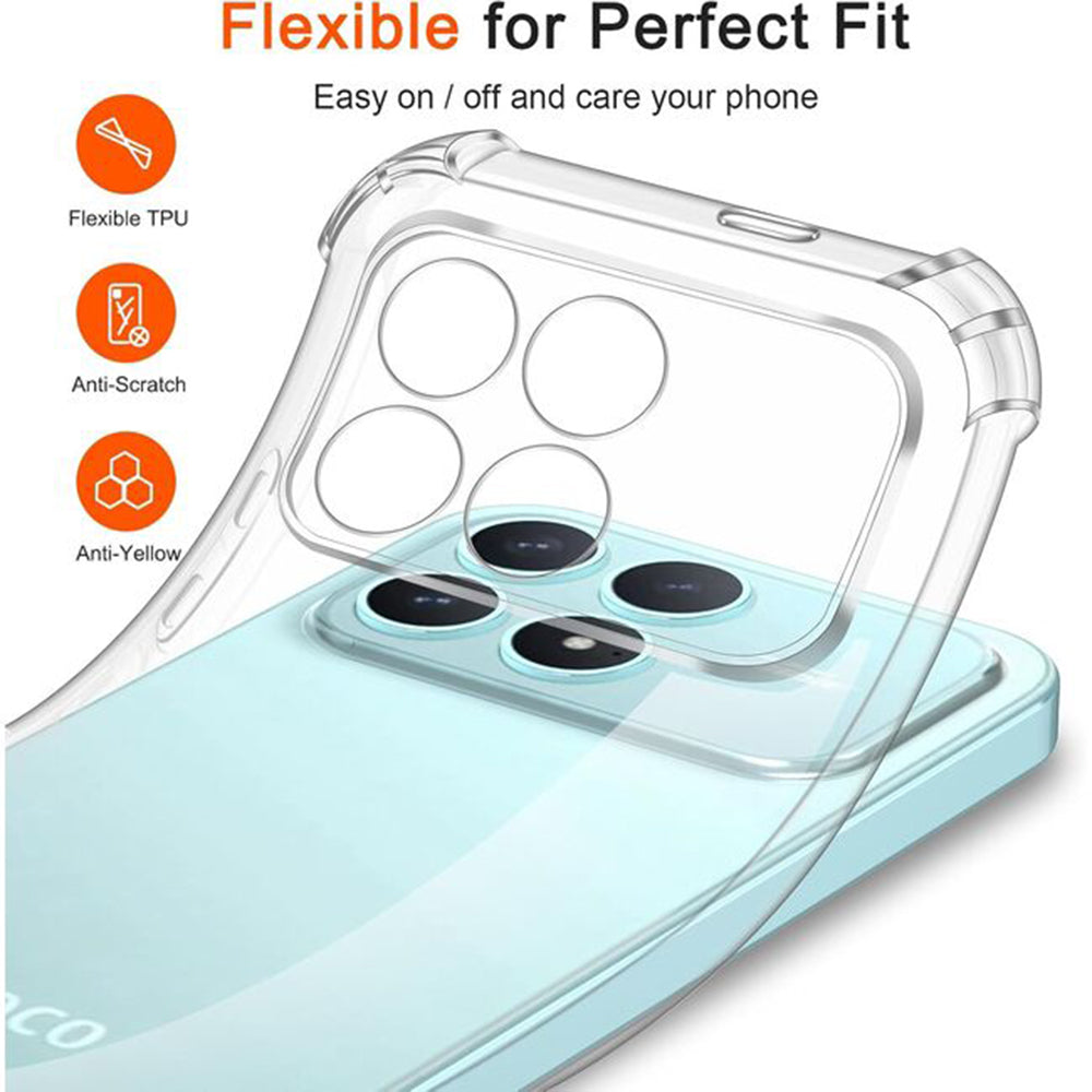 Futrola za Xiaomi Poco F8 Pro, Techsuit, Shockproof Clear, Transparentna