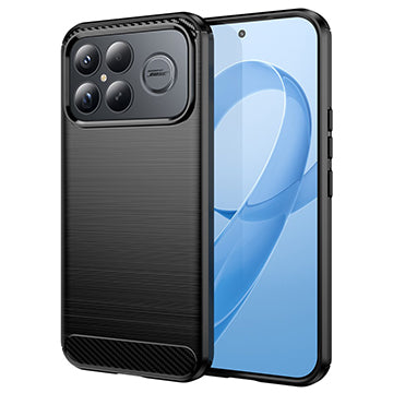 Futrola za Xiaomi Poco F8 Ultra, Techsuit, Karbon, Crna