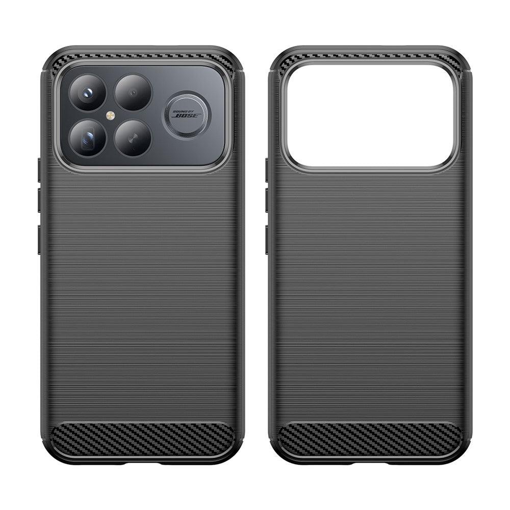Futrola za Xiaomi Poco F8 Ultra, Techsuit, Karbon, Crna