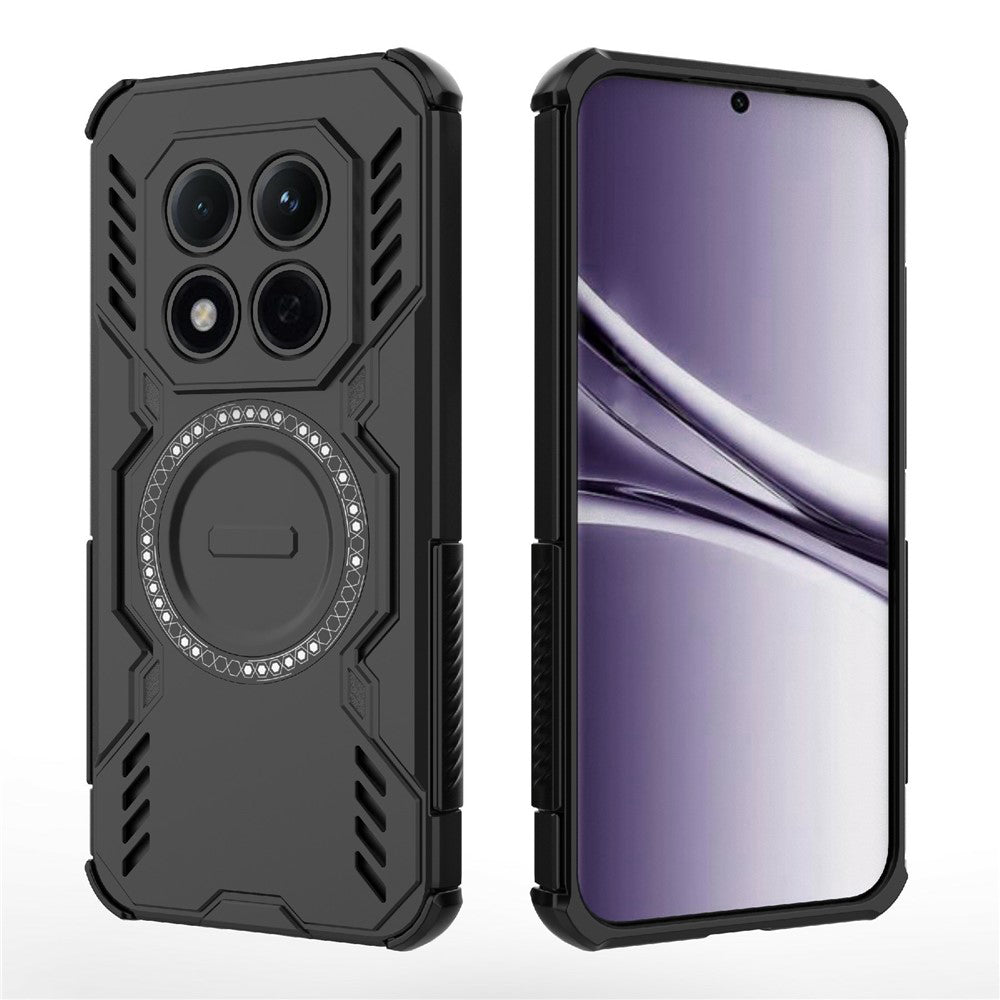 Futrola MagSafe za Xiaomi Poco M8 Pro / Redmi Note 15 Pro+ 5G, Techsuit, ArmorMag, Crna