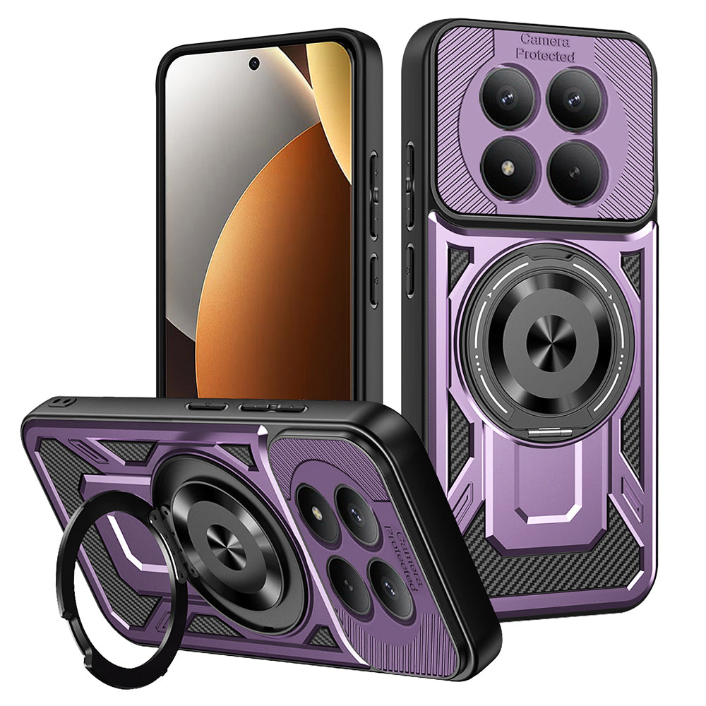 Futrola za Xiaomi Poco M8 Pro / Redmi Note 15 Pro+ 5G, Techsuit, RuggedCam, Ljubičasta