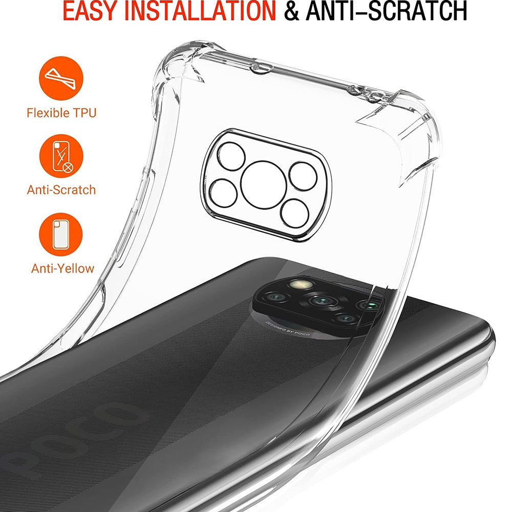 Futrola za Xiaomi Poco X3 Pro / X3 NFC / X3, Techsuit, Shockproof Clear, Providna