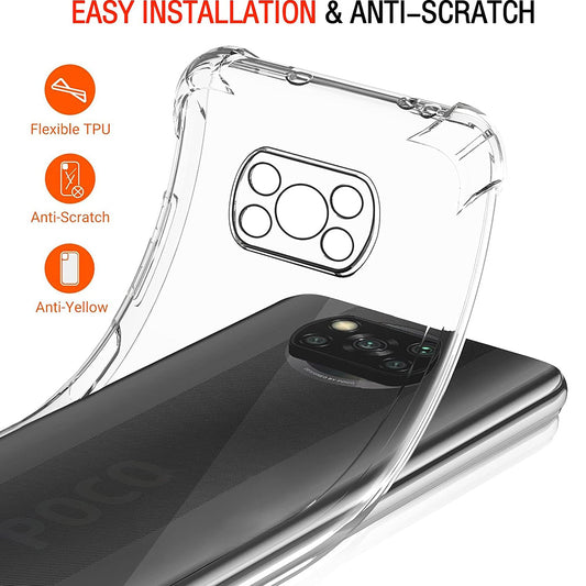 Futrola za Xiaomi Poco X3 Pro / X3 NFC / X3, Techsuit, Shockproof Clear, Providna