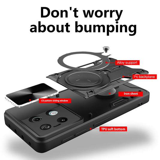 Futrola za Xiaomi Poco X6 / Note 13 Pro 5G, Techsuit, CamGuard Pro, Crna