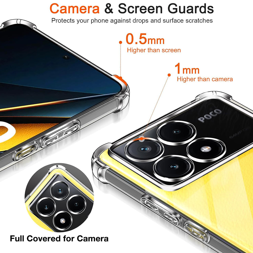 Futrola za Xiaomi Poco X6 Pro, Techsuit, Shockproof Clear, Providna