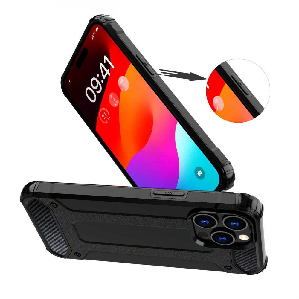 Futrola za Xiaomi Poco X7 / Note 14 Pro 5G, Techsuit, Hybrid Armor, Crna