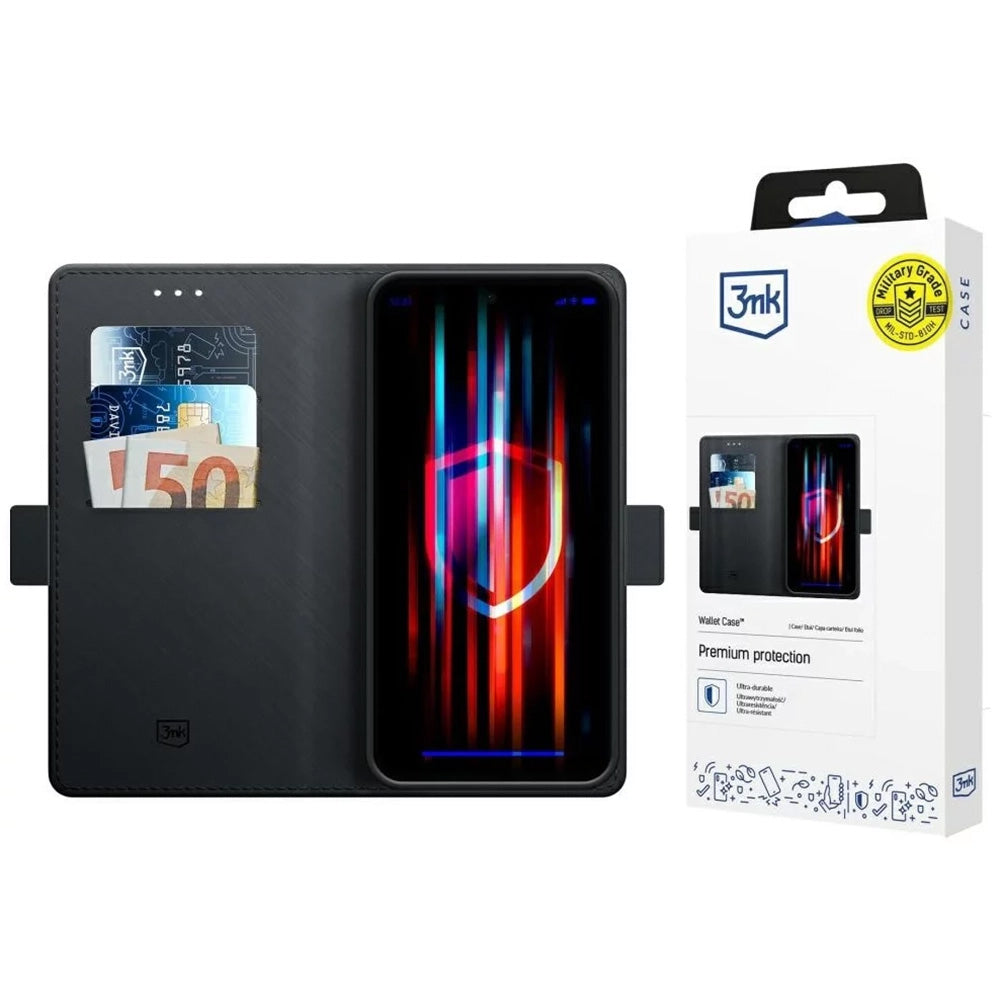 Futrola za Xiaomi Poco X7 / Redmi Note 14 Pro 5G, 3MK, Wallet, Crna