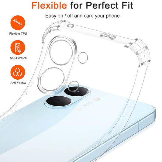 Futrola za Xiaomi Poco X8 Pro Max, Techsuit, Shockproof Clear, Transparentna