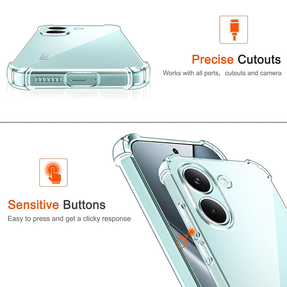 Futrola za Xiaomi Poco X8 Pro, Techsuit, Shockproof Clear, Transparentna