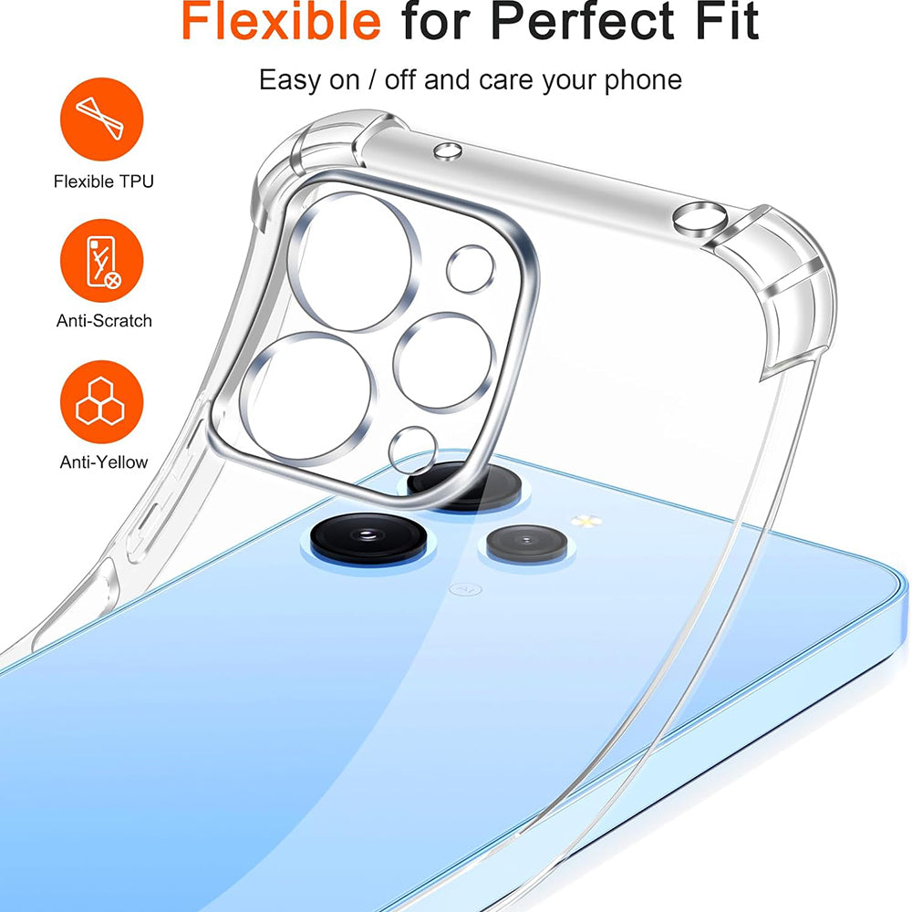 Futrola za Xiaomi Redmi 12 5G / 12, Techsuit, Shockproof Clear, Providna