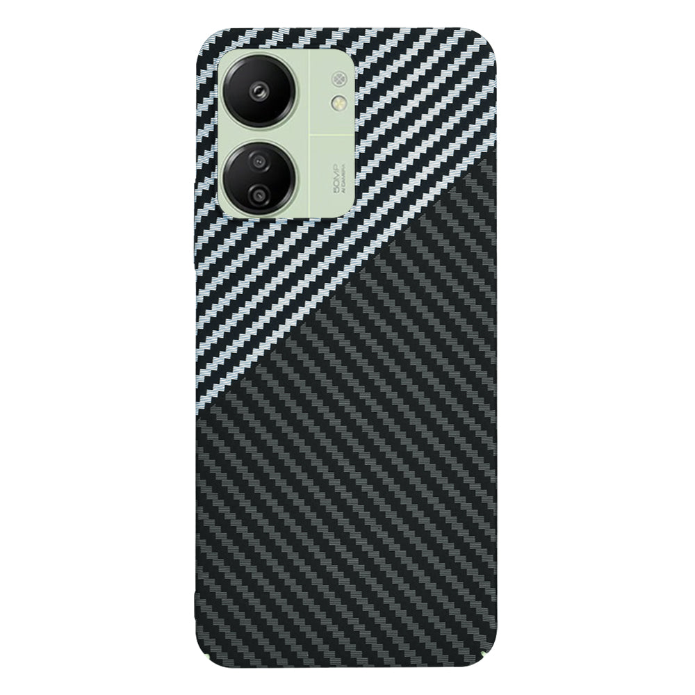 Futrola za Xiaomi Redmi 13C 5G / 13C / Poco C65, Techsuit, Carbonite FiberShell, Crno Siva