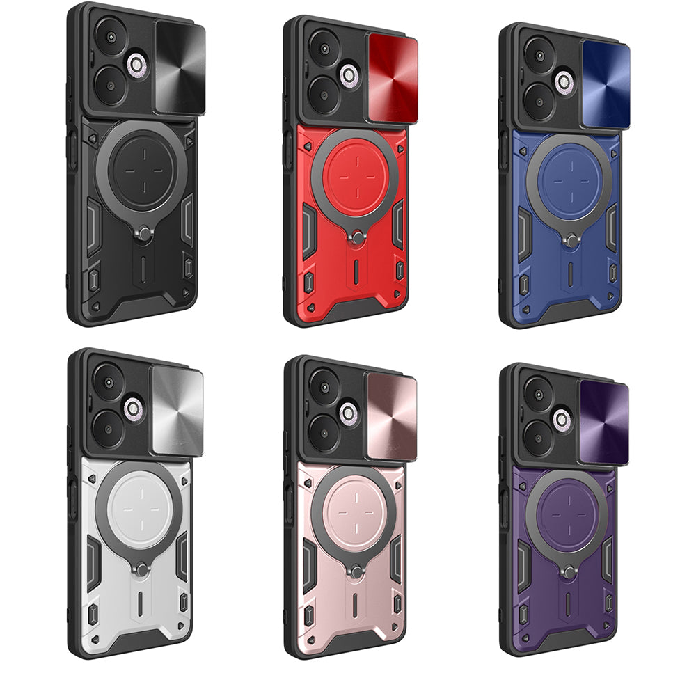 Futrola za Xiaomi Redmi 13C 5G, Techsuit, CamGuard Pro, Roze Zlatna