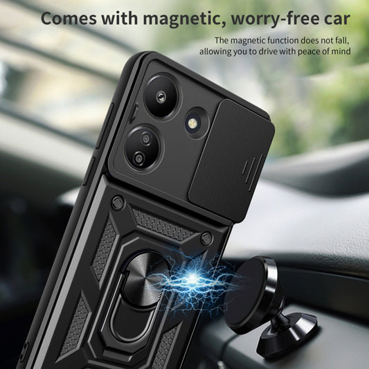 Futrola za Xiaomi Redmi 13C 5G, Techsuit, CamShield, Crna